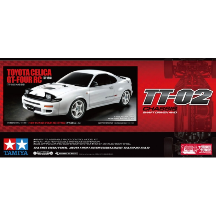 Tamiya TT-02 Toyota Celica GT-Four ST185 1/10 RC – Chasis 4WD | A Todo Nitro