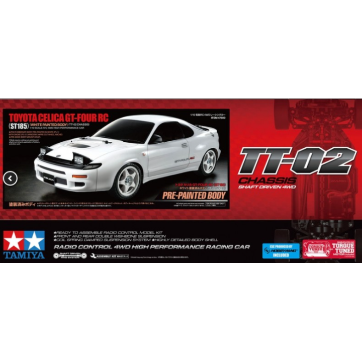 Tamiya TT-02 Toyota Celica GT-Four ST185 1/10 RC – Carrocería Pintada | A Todo Nitro