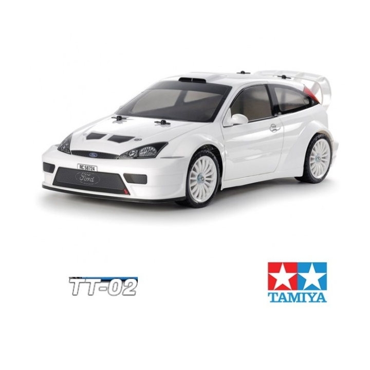 Tamiya TT-02 Ford Focus RS WRC 2003 1/10 RC Painted Body – Chasis 4WD | A Todo Nitro