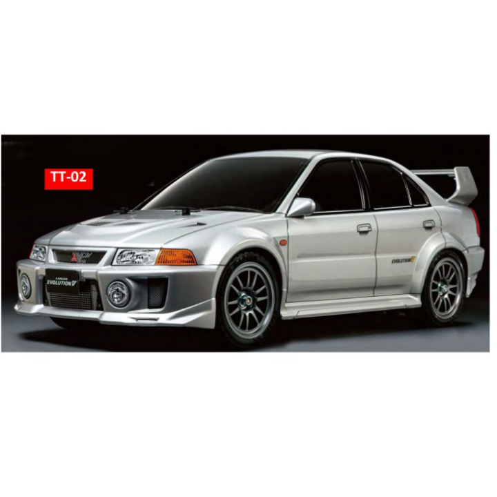 Tamiya TT-02 Mitsubishi Lancer Evo V 1/10 RC Rally Car – Chasis 4WD | A Todo Nitro