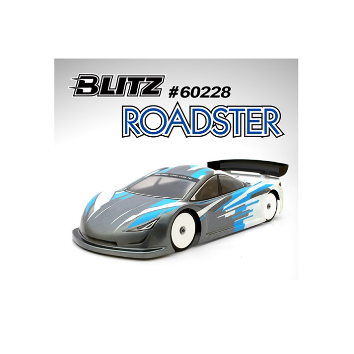 Blitz Roadster Body Light 190mm 0.7 – Carrocería RC Touring Pintada y Decorada | A Todo Nitro