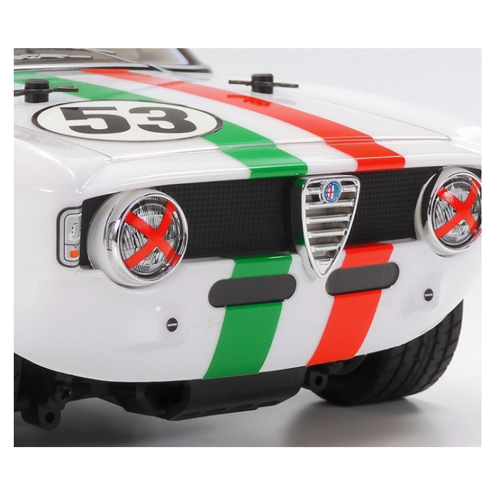 Tamiya MB-01 Alfa Romeo Giulia Sprint GTA Club Racer Painted Body 1/10 RC Kit Chasis