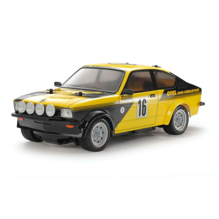 Tamiya MB-01 Opel Kadett GT/E 1/10: kit RC con carrocería clásica en policarbonato y chasis MB-01 modular. Un turismo alemán his