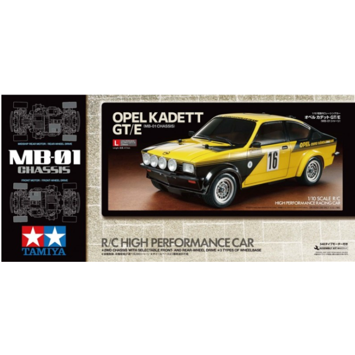 Tamiya MB-01 Opel Kadett GT/E Painted Body 1/10 RC | A Todo Nitro