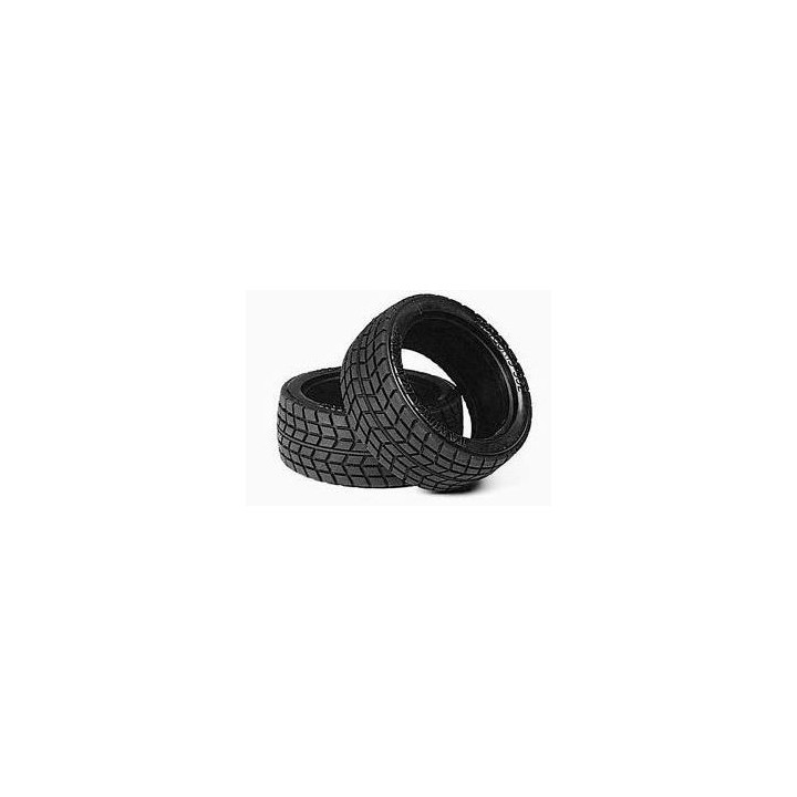Gomas Tamiya Racing Radial 26mm (2 uds) – Neumáticos Touring 1/10 RC | A todo nitro