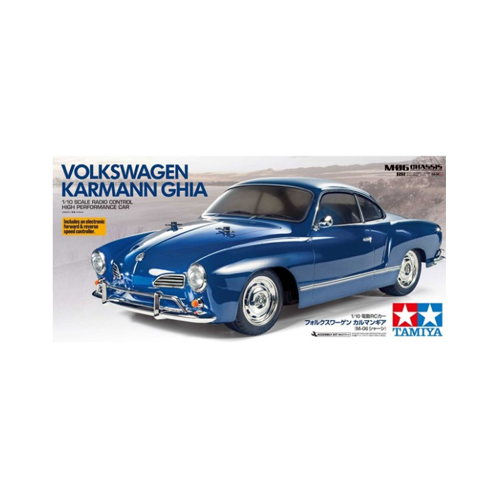 Tamiya M-06 Volkswagen Karmann Ghia 1/10 | Kit RC clásico con chasis M06