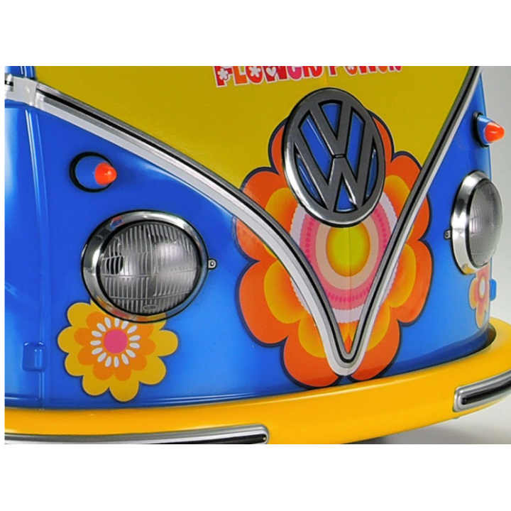 Tamiya M-05 VW Bus Type 2 (T1) Flower Power 1/10 | Kit RC hippie clásico