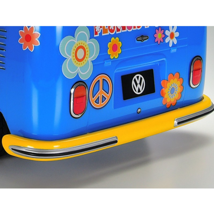 Tamiya M-05 VW Bus Type 2 (T1) Flower Power 1/10 | Kit RC hippie clásico