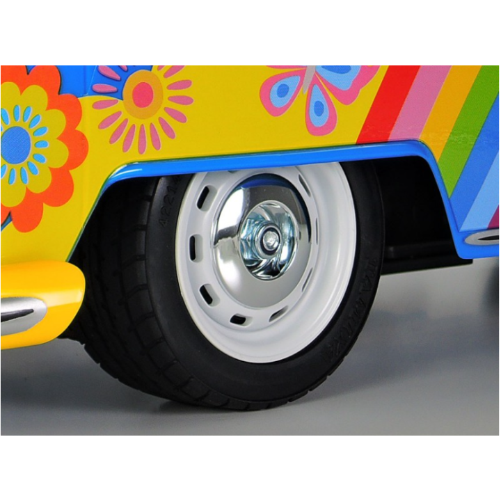 Tamiya M-05 VW Bus Type 2 (T1) Flower Power 1/10 | Kit RC hippie clásico