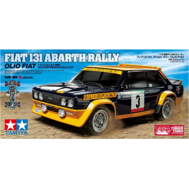 Tamiya MF-01X Fiat 131 Abarth Rally Painted Body 1/10 RC
