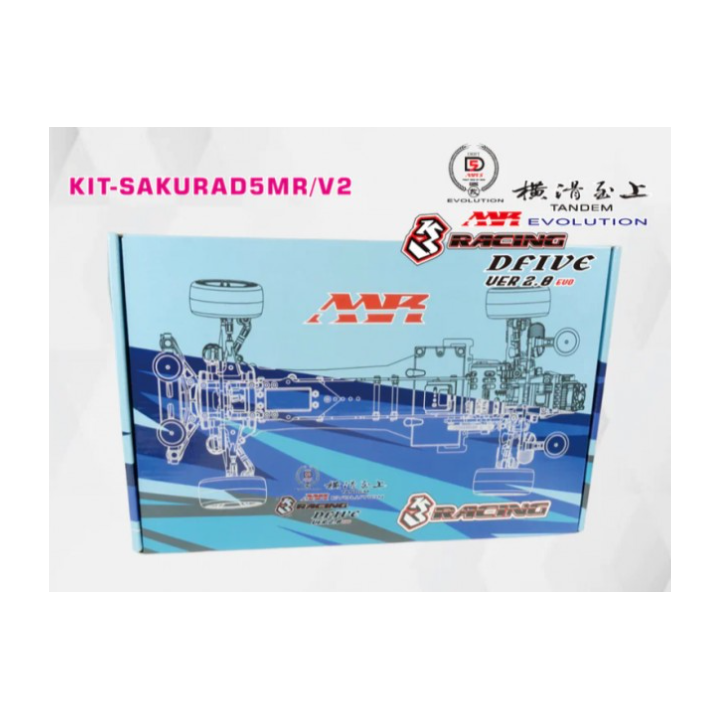 3RACING Sakura D5 MR/V2 Midship RWD | Chasis Drift RC 1/10