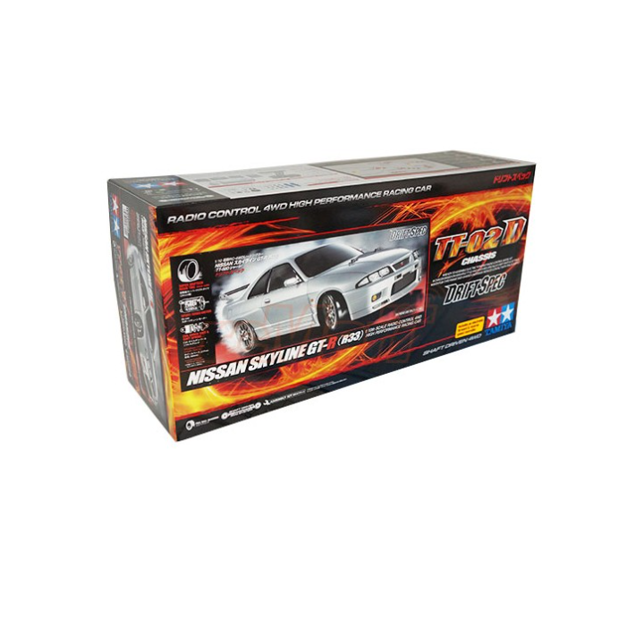 TAMIYA TT-02D Spec Nissan Skyline GT-R R33 | Coche Drift RC 1/10