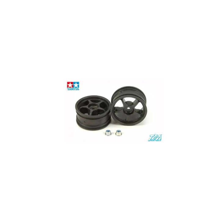 TAMIYA Reinforced One-Piece Spoke Wheels (1 Pair) – Llantas RC Reforzadas