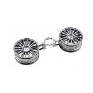 TAMIYA 16 Spoke One Piece Wheels (Black) – Llantas RC de 16 Radios en Negro