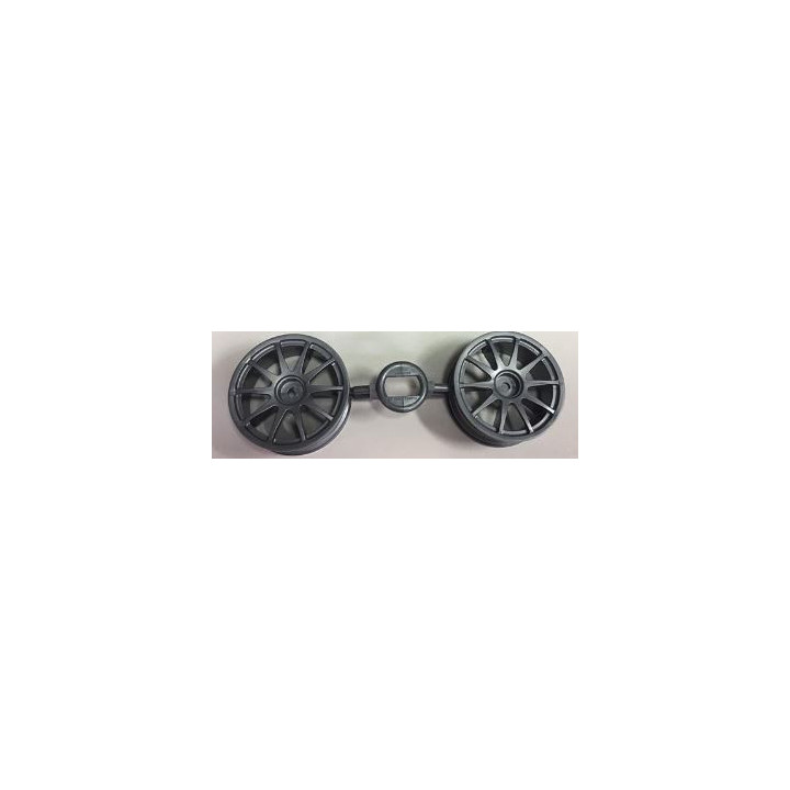 TAMIYA 10 Spoke One Piece Wheels (Black) – Llantas RC de 10 Radios Negras