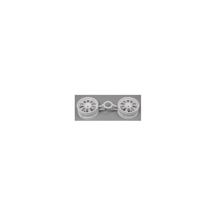 TAMIYA One Piece Mesh Wheels (White) (+2) – Llantas RC Blancas Offset +2