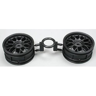 TAMIYA One Piece Mesh Wheels (Black) (+2) – Llantas RC Negras Offset +2