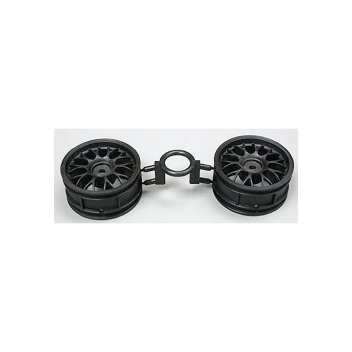 TAMIYA One Piece Mesh Wheels (Black) (+2) – Llantas RC Negras Offset +2