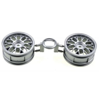 TAMIYA One Piece Mesh Wheels (Grey) (+2) – Llantas RC Grises Offset +2