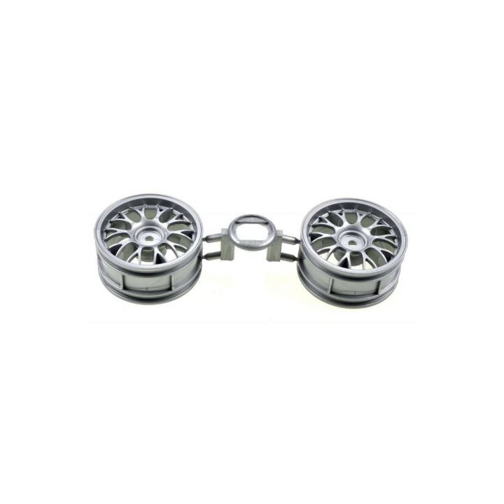 TAMIYA One Piece Mesh Wheels (Grey) (+2) – Llantas RC Grises Offset +2