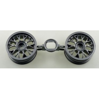 TAMIYA One Piece Mesh Wheels (Grey) (+4) – Llantas RC Grises Offset +4