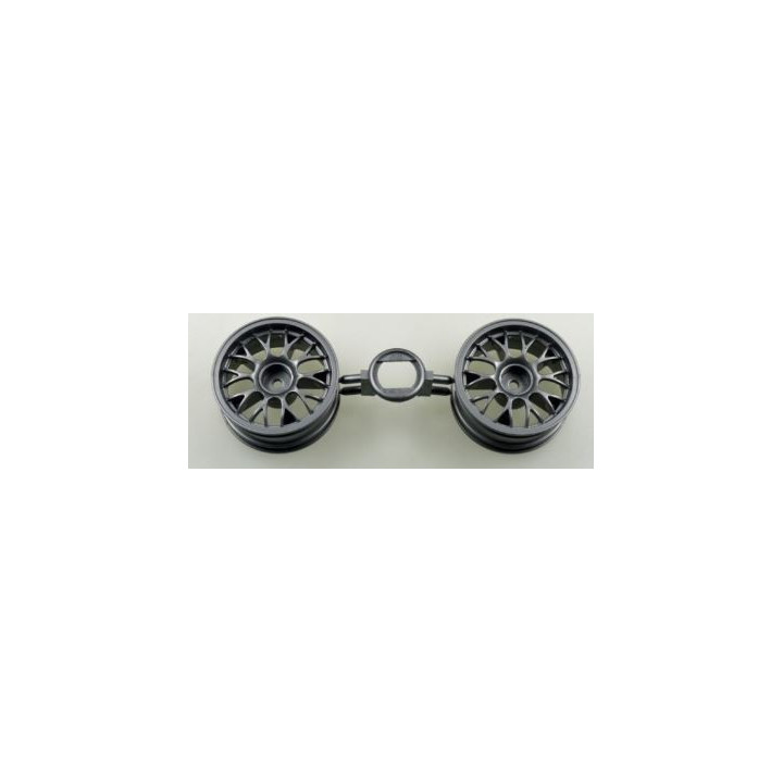 TAMIYA One Piece Mesh Wheels (Grey) (+4) – Llantas RC Grises Offset +4