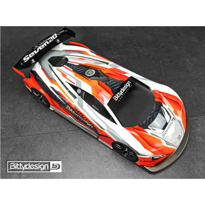 Bitty Design Seven 20 1/10 GT – Carrocería Pintada 190mm RC