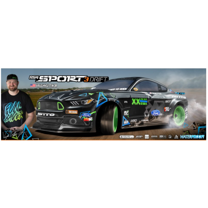 HPI RS4 Sport3 Drift RTR Carrocería Ford Mustang Vaughn Gittin Jr. 1/10