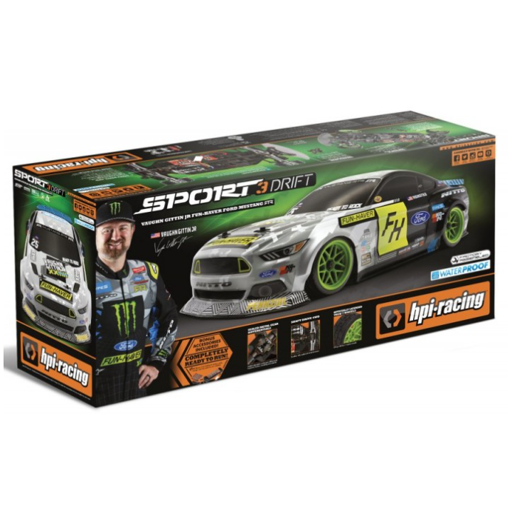 HPI RS4 Sport3 Drift RTR Carrocería Ford Mustang VGJR Fun Haver V2 1/10