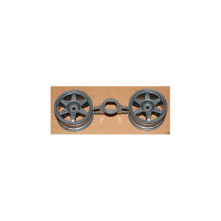 TAMIYA MB190E Evo 2.5 16V Wheels (Grey 6 Spoke) – Llantas Mercedes-Benz RC
