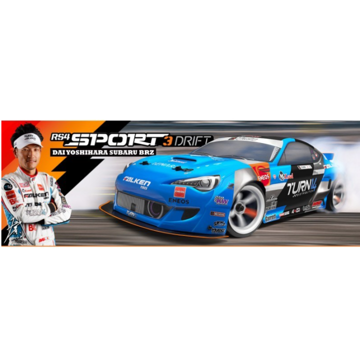 HPI RS4 Sport3 Drift RTR Subaru BRZ Dai Yoshihara 1/10 Eléctrico