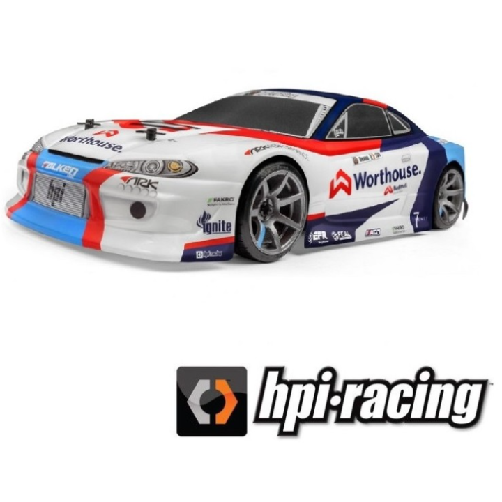 HPI RS4 Sport3 Drift RTR Team Worthouse Nissan S15 1/10 Eléctrico