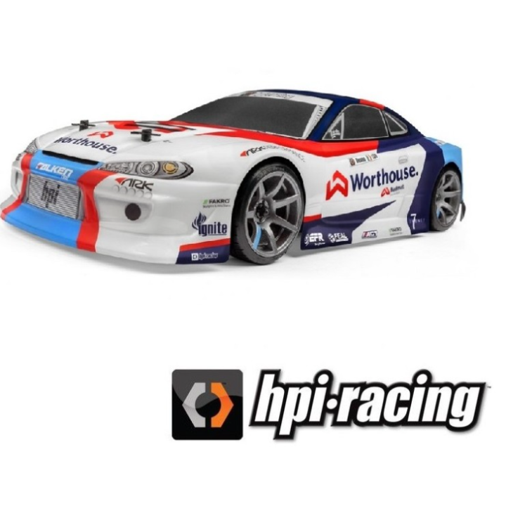 HPI RS4 Sport3 Drift RTR Team Worthouse Nissan S15 1/10 Eléctrico