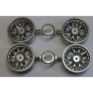 TAMIYA One-Piece Mesh Wheels (Silver Platted) – Llantas RC Cromadas