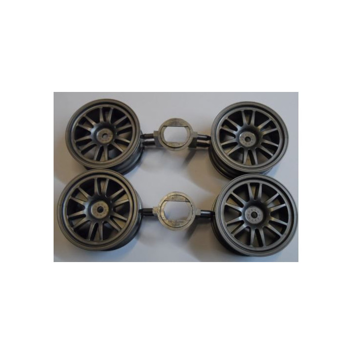 TAMIYA Mitsubishi Lancer EVO V Wheels (Grey) – Llantas RC originales