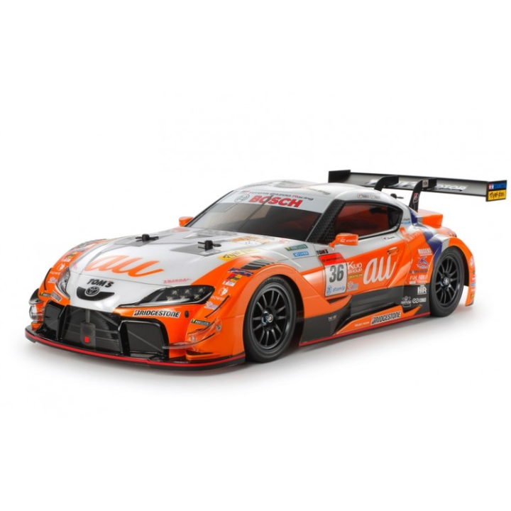 Carrocería Tamiya Au TOM'S GR Supra 1/10 – Pintada y Decorada para RC