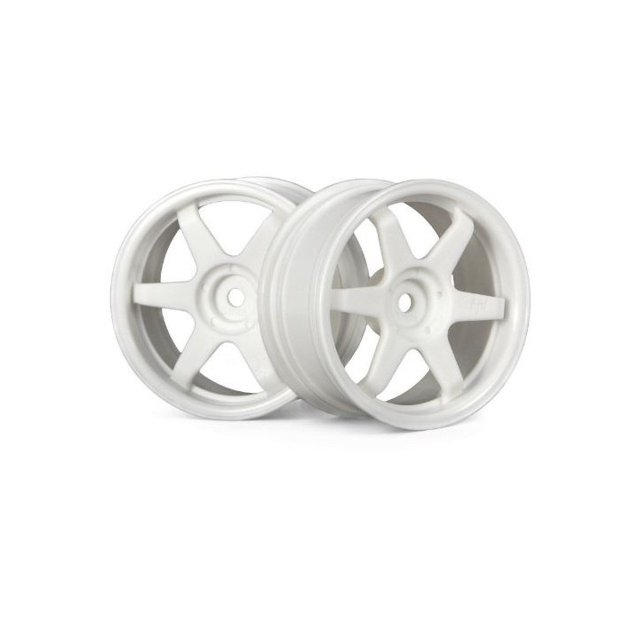 HPI TE37 Wheel 26mm White (3mm Offset) – Llantas RC estilo Volk Racing