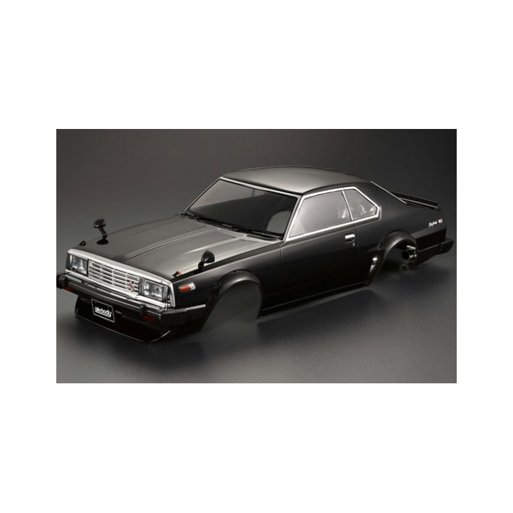 Killerbody Nissan Skyline 2000 (1980) "Black" · Carrocería RC 1/10 Pintada y Lista para Usar