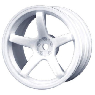 MST White 5 Radios (+5) (4U.) – Llantas RC drift 1/10 offset +5 blancas