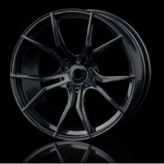 MST Black FX Wheel (+3) (4) – Llantas RC drift negras offset +3