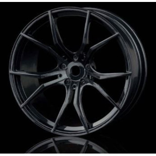 MST Black FX Wheel (+3) (4u.) – Llantas RC drift 1/10 negras