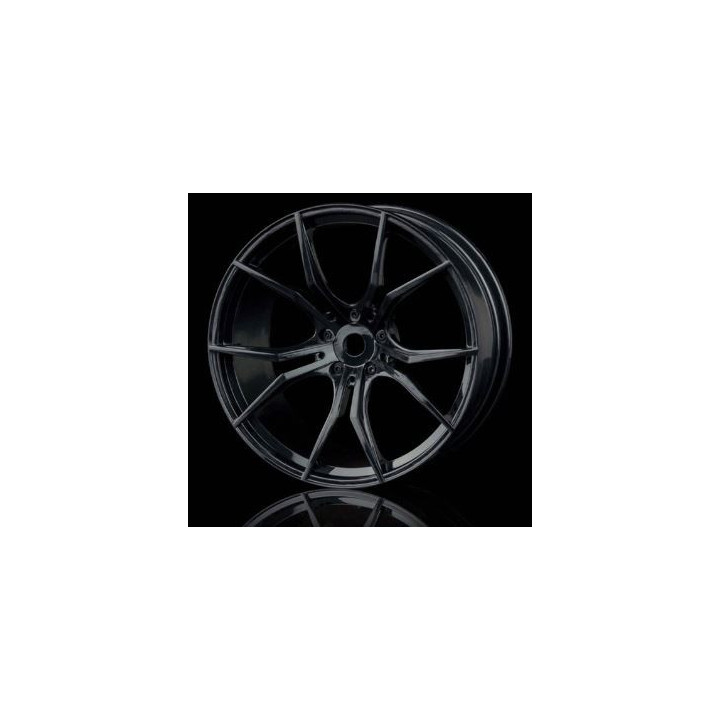 MST Black FX Wheel (+3) (4u.) – Llantas RC drift 1/10 negras