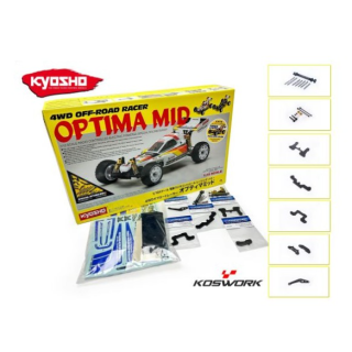 Kyosho Optima Mid 4WD 1/10 Koswork Edition | Buggy RC de Competición