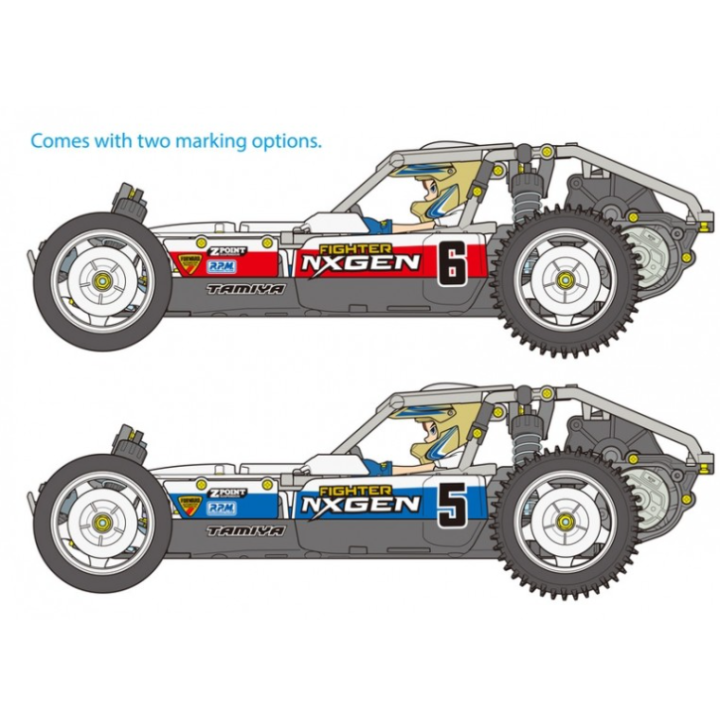 Tamiya DT-04 Fighter Nxgen | Buggy RC 1/10 Eléctrico Off-Road Kit | A Todo Nitro