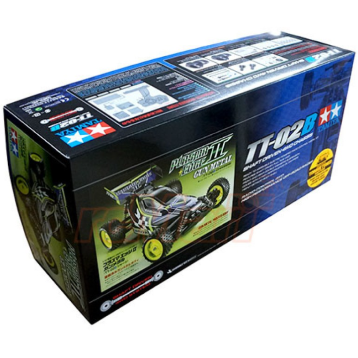 Tamiya TT-02B Plasma Edge II "Gun Metal" | Buggy RC 1/10 Eléctrico Drift y Off-Road Kit | A Todo Nitro