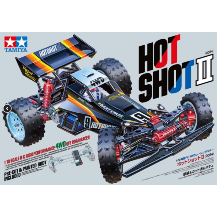 Tamiya Hotshot II 2024 | Buggy RC 1/10 Eléctrico Off-Road Moderno | A Todo Nitro