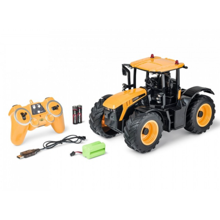 Carson RC Traktor JCB 2.4G 100% RTR – Tractor Radiocontrol 1:16 con Luces y Sonido