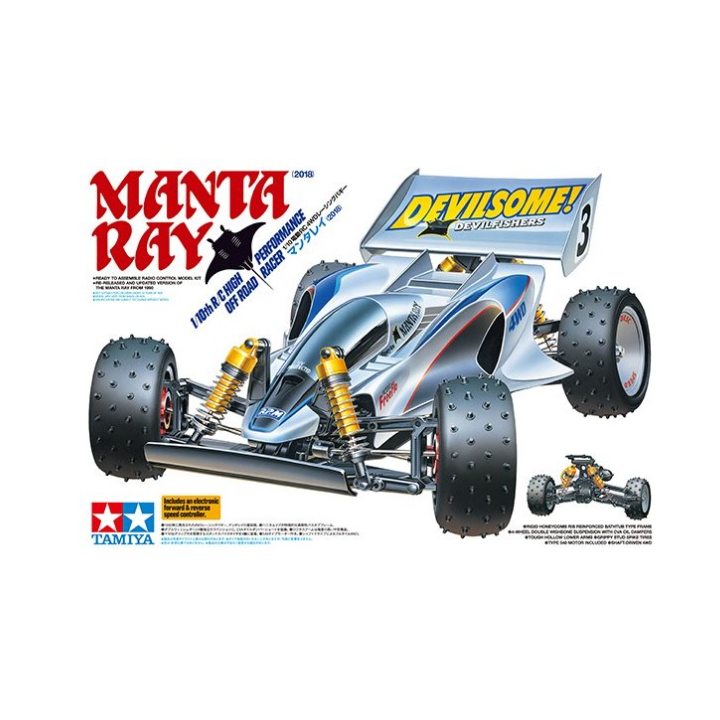 Tamiya Manta Ray 2018 | Buggy RC 1/10 Eléctrico Off-Road Moderno | A Todo Nitro