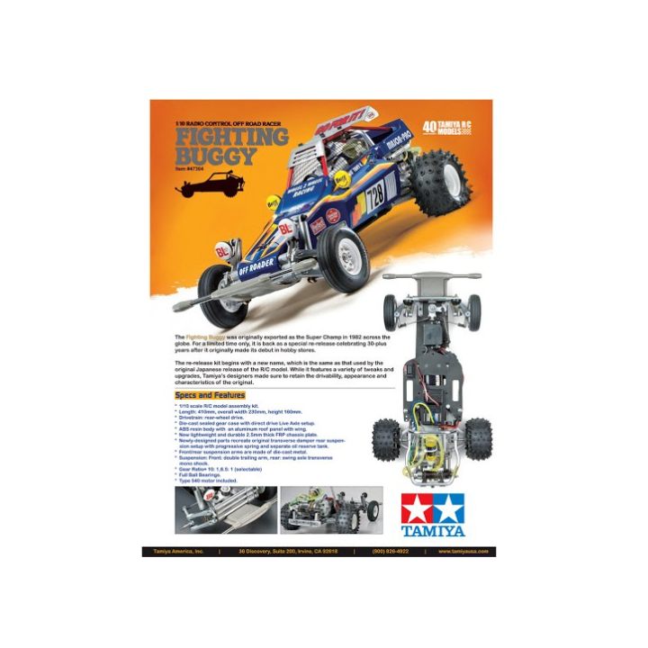 Tamiya Fighting Buggy 2014 | Buggy RC 1/10 Eléctrico Off-Road Clásico | A Todo Nitro