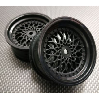 2 Llantas 1/10 RC BBS Black (+3) – Estilo racing y realismo scale